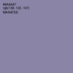 #8A84A7 - Manatee Color Image