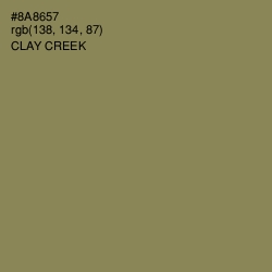 #8A8657 - Clay Creek Color Image