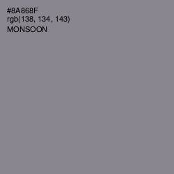 #8A868F - Monsoon Color Image
