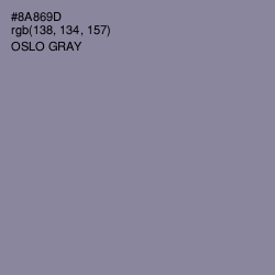 #8A869D - Oslo Gray Color Image