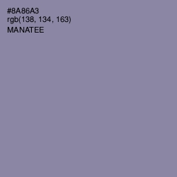 #8A86A3 - Manatee Color Image