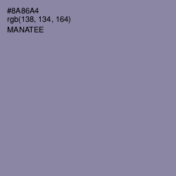 #8A86A4 - Manatee Color Image