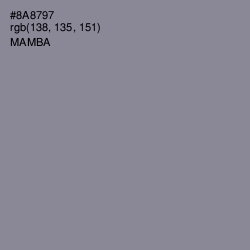 #8A8797 - Mamba Color Image