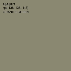 #8A8871 - Granite Green Color Image