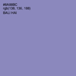 #8A88BC - Bali Hai Color Image