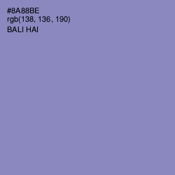 #8A88BE - Bali Hai Color Image