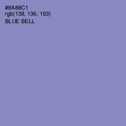 #8A88C1 - Blue Bell Color Image