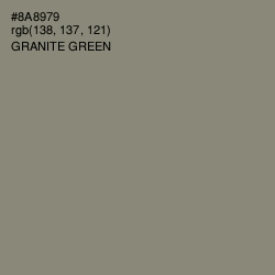 #8A8979 - Granite Green Color Image