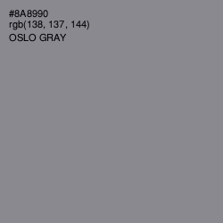 #8A8990 - Oslo Gray Color Image