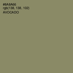 #8A8A66 - Avocado Color Image