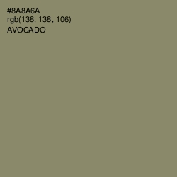 #8A8A6A - Avocado Color Image