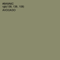 #8A8A6C - Avocado Color Image