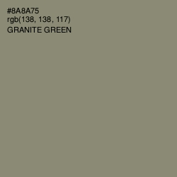 #8A8A75 - Granite Green Color Image
