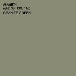 #8A8B74 - Granite Green Color Image