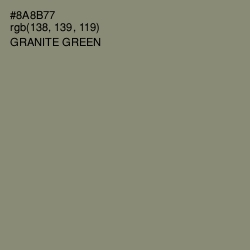#8A8B77 - Granite Green Color Image