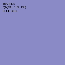 #8A8BC6 - Blue Bell Color Image