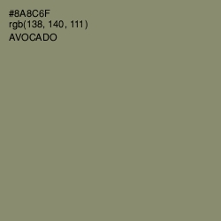 #8A8C6F - Avocado Color Image
