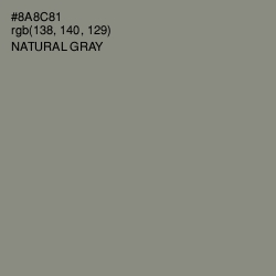 #8A8C81 - Natural Gray Color Image