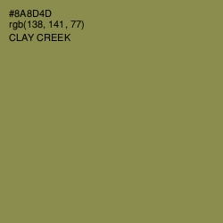 #8A8D4D - Clay Creek Color Image