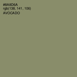 #8A8D6A - Avocado Color Image