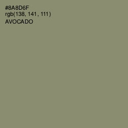 #8A8D6F - Avocado Color Image