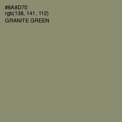 #8A8D70 - Granite Green Color Image