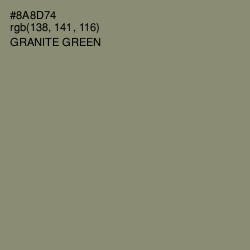 #8A8D74 - Granite Green Color Image