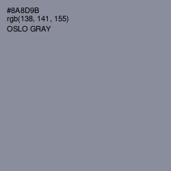 #8A8D9B - Oslo Gray Color Image