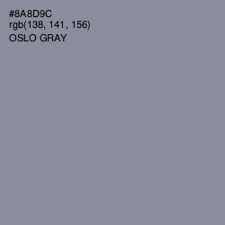 #8A8D9C - Oslo Gray Color Image