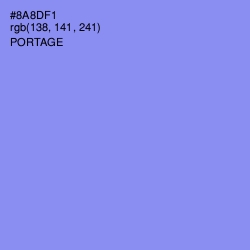 #8A8DF1 - Portage Color Image