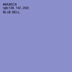 #8A8ECA - Blue Bell Color Image