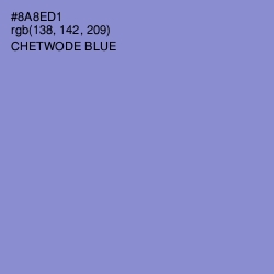 #8A8ED1 - Chetwode Blue Color Image
