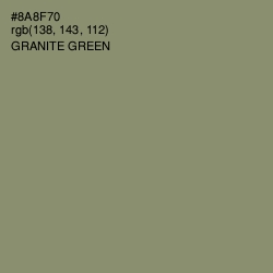 #8A8F70 - Granite Green Color Image