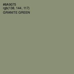 #8A9075 - Granite Green Color Image