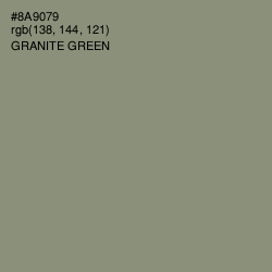#8A9079 - Granite Green Color Image