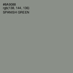 #8A9088 - Spanish Green Color Image