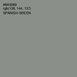 #8A9089 - Spanish Green Color Image