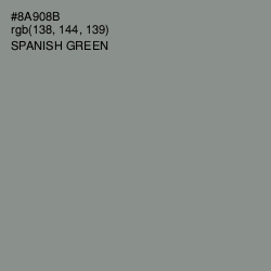 #8A908B - Spanish Green Color Image