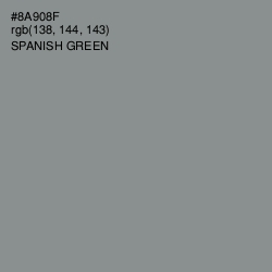 #8A908F - Spanish Green Color Image