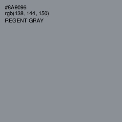 #8A9096 - Regent Gray Color Image