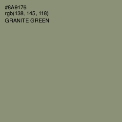 #8A9176 - Granite Green Color Image