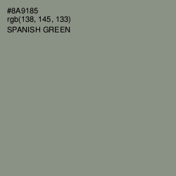 #8A9185 - Spanish Green Color Image