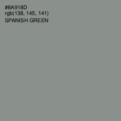 #8A918D - Spanish Green Color Image