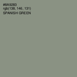 #8A9283 - Spanish Green Color Image