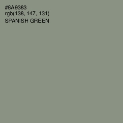 #8A9383 - Spanish Green Color Image