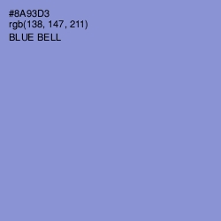 #8A93D3 - Blue Bell Color Image