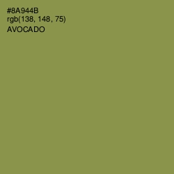 #8A944B - Avocado Color Image