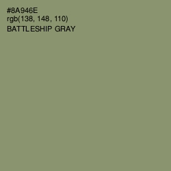 #8A946E - Battleship Gray Color Image