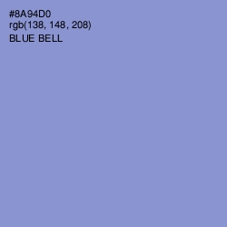 #8A94D0 - Blue Bell Color Image