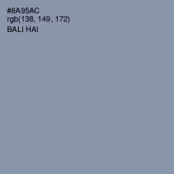 #8A95AC - Bali Hai Color Image